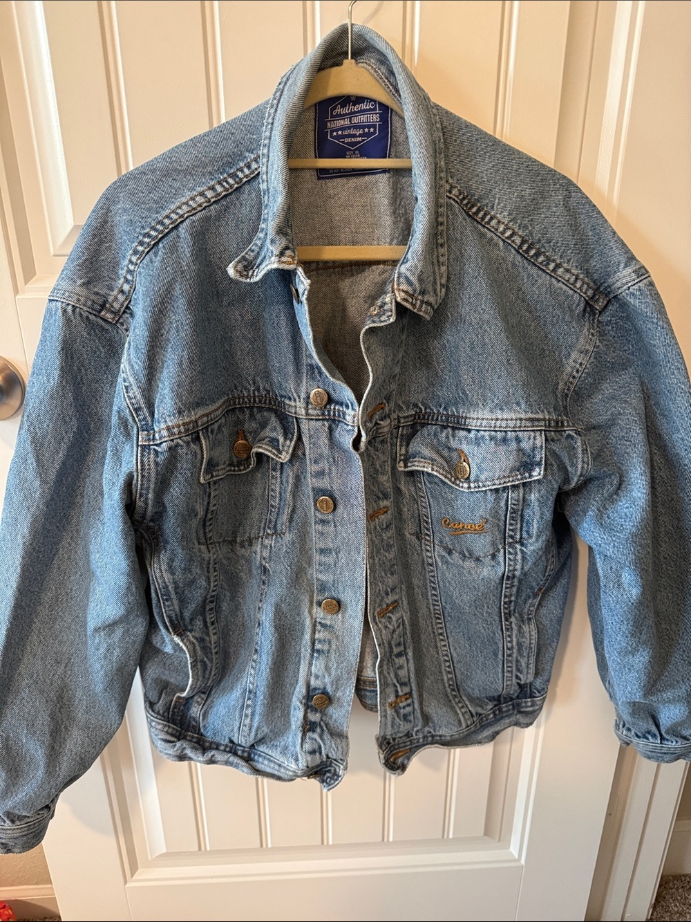 Classic Light Blue Denim Jacket - Canoe - Women's Relaxed Trucker
